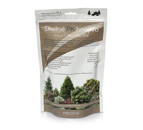 Skelné hnojivo PK (zrnitost 2mm, balení 500g)